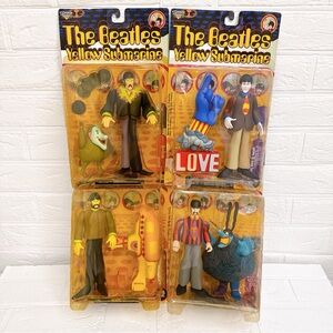McFarlane Toys The Beatles Yellow Submarine Set of 4 Action Figures 1999 Vintage
